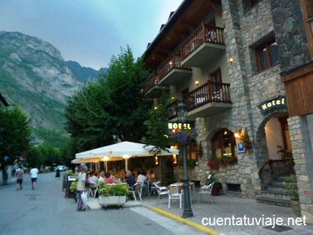 Terraza del Hotel Ciria, Benasque (Huesca)